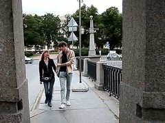 Amateur action with skinny and very nasty wench Stacy D and her new boyfriend