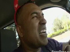 Sexy Rhiannon gets filthy naughty with monster cock!