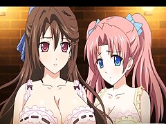 Breasty hentai maid hot riding her master pecker