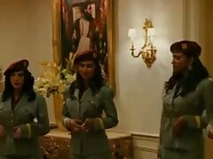 Dictator with his bodyguards