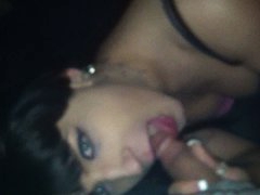 Kelly Clare sucks her mans shlong at a party