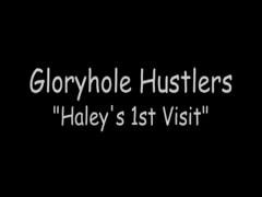 Gloryhole Hustlers Haley Swallows Cum